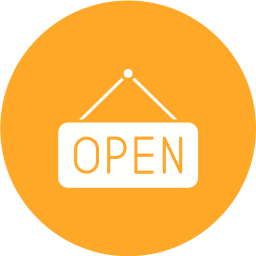 Open sign icon