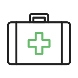 First aid kit icon