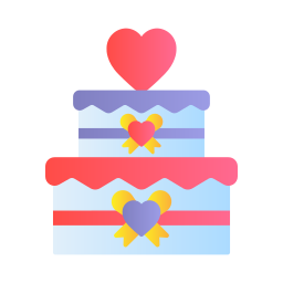 Wedding cake icon