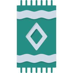 Beach towel icon