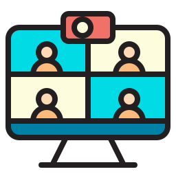 Online conference icon