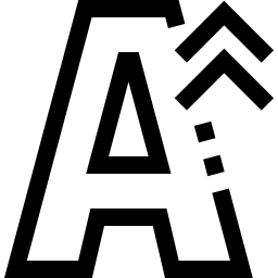 dimensione del testo icona