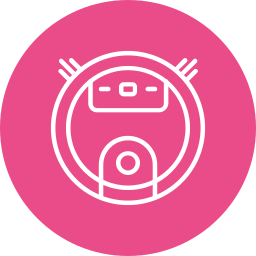 Robot vacuum cleaner icon