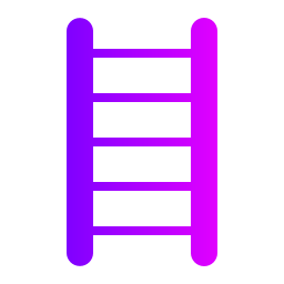 escalera de tijera icono