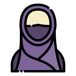 mujer musulmana icono