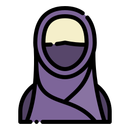 muslimische frau icon