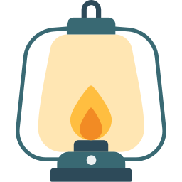 Oil lamp icon