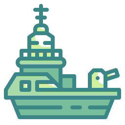 navio de guerra Ícone