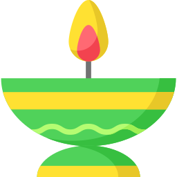 Oil lamp icon