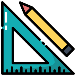 Ruler and pencil icon