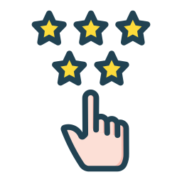 Rating stars icon