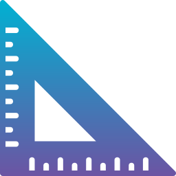 Треугольная линейка иконка
