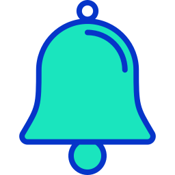 campanella della scuola icona
