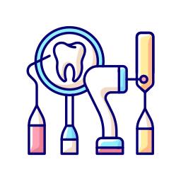 herramientas de dentista icono