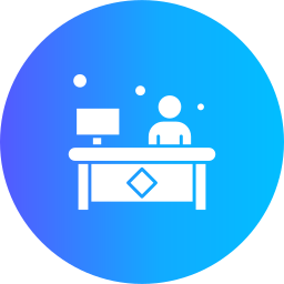 Office desk icon