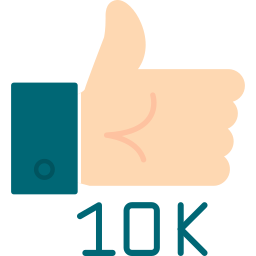 10 000 abonnés Icône