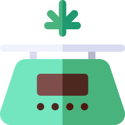 Weight scale icon