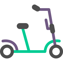 Kick scooter icon