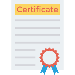 certificat Icône