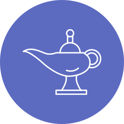 Oil lamp icon