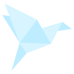 vogel aus papier icon