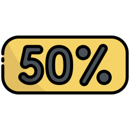 50 percento icona