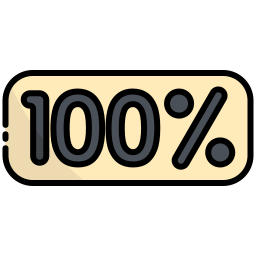 100 por ciento icono
