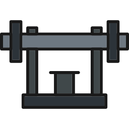 máquina de gimnasio icono