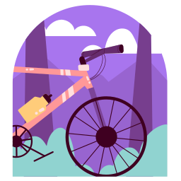 bicicleta de montaña sticker