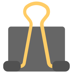 Binder clip icon