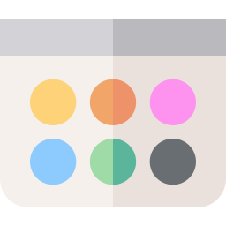 palette dei colori icona
