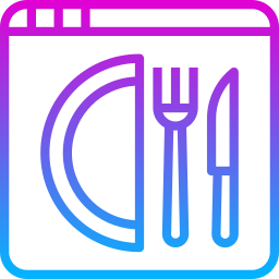 aplicación de restaurante icono