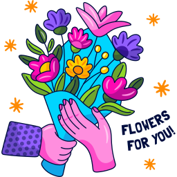 flores sticker