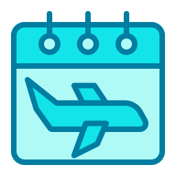 Airplane flight icon