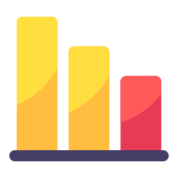 gráfico de barras icono