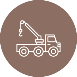 Crane truck icon