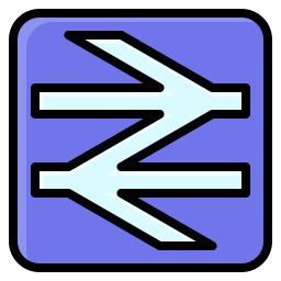 estación de tren icono