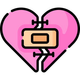 Broken heart icon