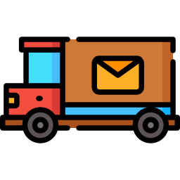 camión de correo icono