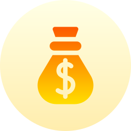bolsa de dinero icono