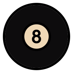 Billiard ball icon