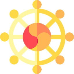 Колесо Дхармы иконка