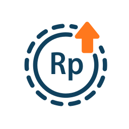 Indonesian rupiah icon