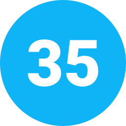 Thirty five icon