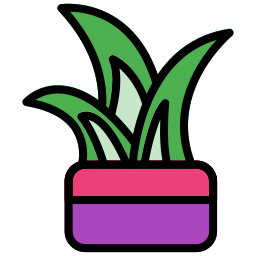 Variegated snake plant icon