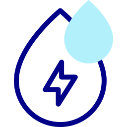 energía del agua icono