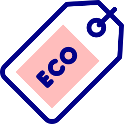 etiqueta ecológica Ícone
