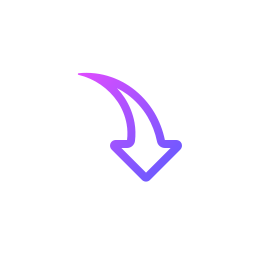 Curved arrow icon