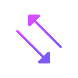 flechas dobles icono