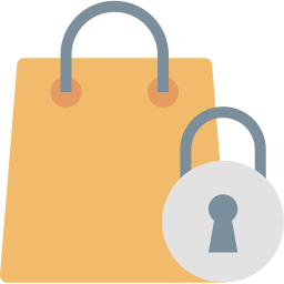 Secure shopping icon